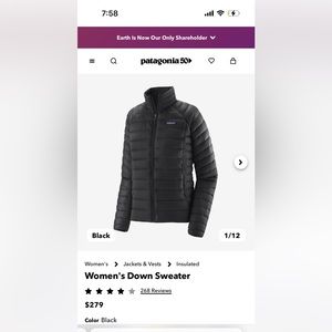 Patagonia Women’s Down jacket - Like new
